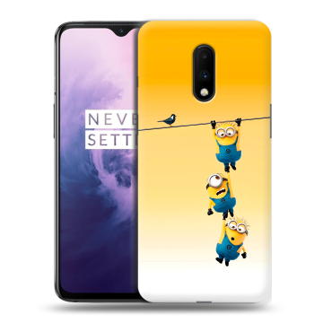 Силиконовый чехол на OnePlus 7 с принтом Миньоны Силиконовый чехол на OnePlus 7 с принтом Миньоны