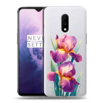 Силиконовый чехол на OnePlus 7 с принтом Цветы орхидеи