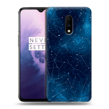 Силиконовый чехол на OnePlus 7 с принтом Космос звезды