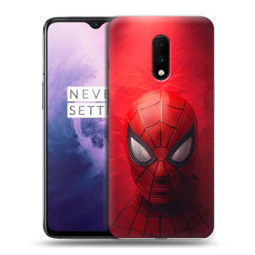 Силиконовый чехол на OnePlus 7 с принтом Spiderman Человек паук Силиконовый чехол на OnePlus 7 с принтом Spiderman Человек паук