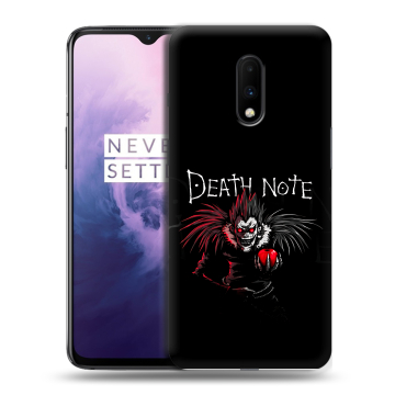Силиконовый чехол на OnePlus 7 с принтом Death note Тетрадь смерти Силиконовый чехол на OnePlus 7 с принтом Death note Тетрадь смерти