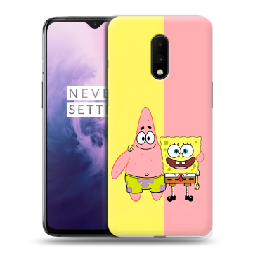Силиконовый чехол на OnePlus 7 с принтом Спанч боб Спанчбоб Силиконовый чехол на OnePlus 7 с принтом Спанч боб Спанчбоб