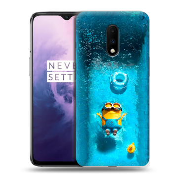 Силиконовый чехол на OnePlus 7 с принтом Миньоны Силиконовый чехол на OnePlus 7 с принтом Миньоны