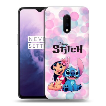 Силиконовый чехол на OnePlus 7 с принтом Лило и Стич Силиконовый чехол на OnePlus 7 с принтом Лило и Стич