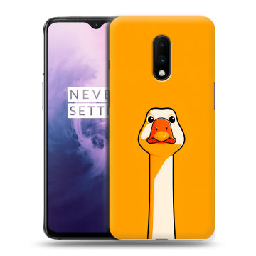 Силиконовый чехол на OnePlus 7 с принтом Смешная утка