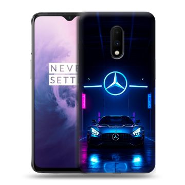 Силиконовый чехол на OnePlus 7 с принтом Mercedes Мерседес Силиконовый чехол на OnePlus 7 с принтом Mercedes Мерседес