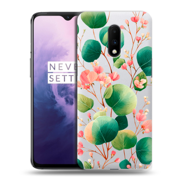 Силиконовый чехол на OnePlus 7 с принтом женский