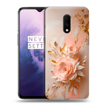 Силиконовый чехол на OnePlus 7 с принтом женский