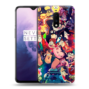 Силиконовый чехол на OnePlus 7 с принтом Gravity Falls Гравити Фолз Силиконовый чехол на OnePlus 7 с принтом Gravity Falls Гравити Фолз