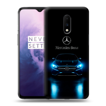 Силиконовый чехол на OnePlus 7 с принтом Mercedes Мерседес