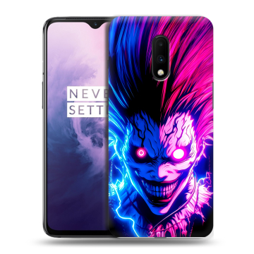 Силиконовый чехол на OnePlus 7 с принтом Death note Тетрадь смерти