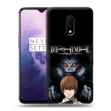 Силиконовый чехол на OnePlus 7 с принтом Death note Тетрадь смерти