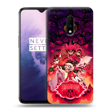 Силиконовый чехол на OnePlus 7 с принтом Hazbin Hotel Отель Хазбин Силиконовый чехол на OnePlus 7 с принтом Hazbin Hotel Отель Хазбин