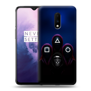 Силиконовый чехол на OnePlus 7 с принтом Игра Кальмара