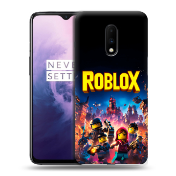 Силиконовый чехол на OnePlus 7 с принтом Roblox Роблокс Силиконовый чехол на OnePlus 7 с принтом Roblox Роблокс