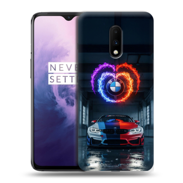 Силиконовый чехол на OnePlus 7 с принтом BMW БМВ Силиконовый чехол на OnePlus 7 с принтом BMW БМВ