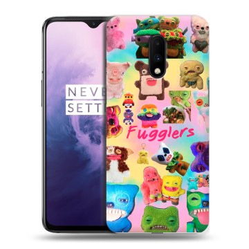 Силиконовый чехол на OnePlus 7 с принтом Флагер Fuggler