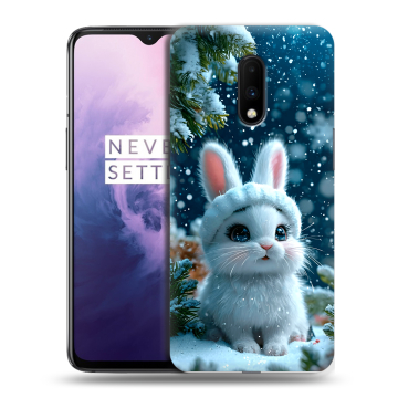 Силиконовый чехол на OnePlus 7 с принтом Новый год