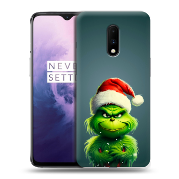 Силиконовый чехол на OnePlus 7 с принтом Новый год