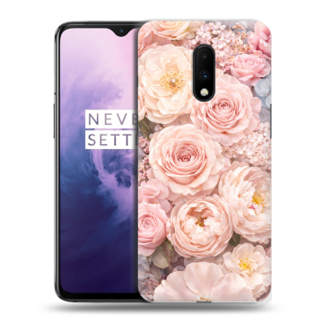 Силиконовый чехол на OnePlus 7 с принтом женский