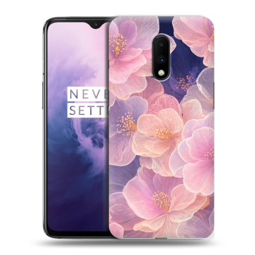Силиконовый чехол на OnePlus 7 с принтом женский
