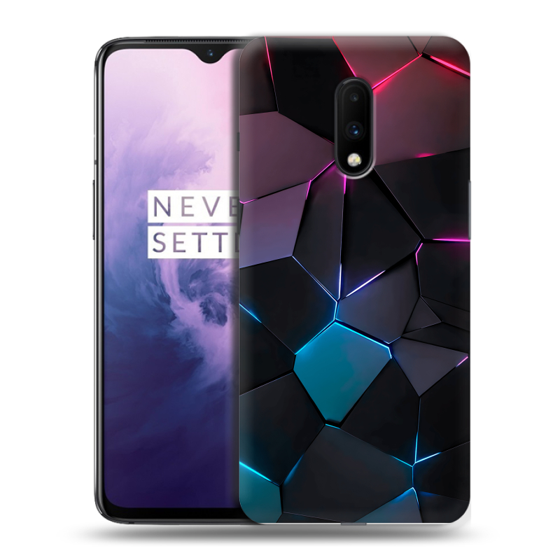 Пластиковый чехол на OnePlus 7 с принтом Геометрия неона Пластиковый чехол на OnePlus 7 с принтом Геометрия неона