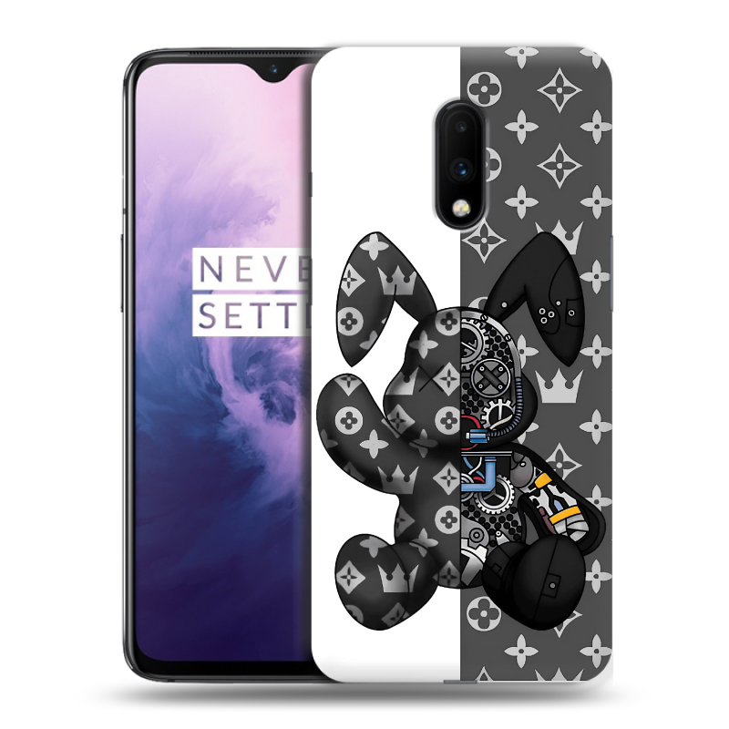 Силиконовый чехол на OnePlus 7 с принтом Луи робот Силиконовый чехол на OnePlus 7 с принтом Луи робот