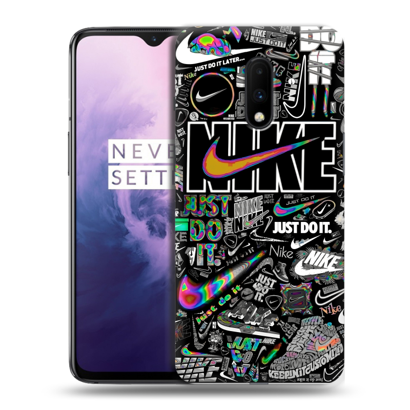 Силиконовый чехол на OnePlus 7 с принтом Найк Силиконовый чехол на OnePlus 7 с принтом Найк
