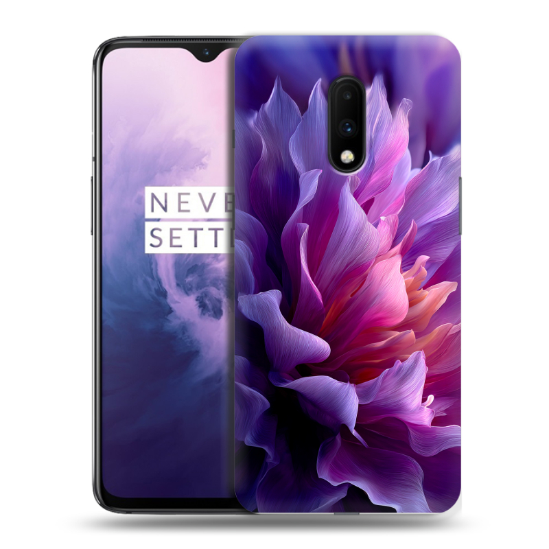 Силиконовый чехол на OnePlus 7 с принтом женский цветы Силиконовый чехол на OnePlus 7 с принтом женский цветы