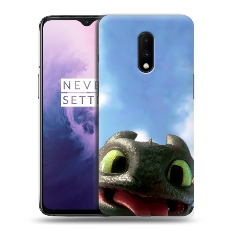 Пластиковый чехол на OnePlus 7 с принтом Как приручить дракона Пластиковый чехол на OnePlus 7 с принтом Как приручить дракона