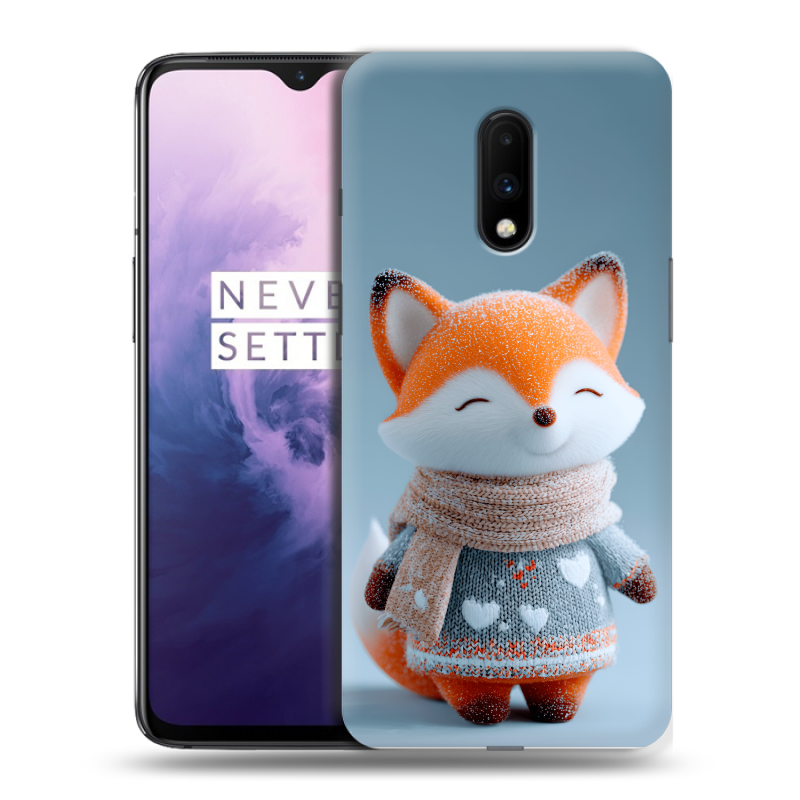 Силиконовый чехол на OnePlus 7 с принтом Лиса Силиконовый чехол на OnePlus 7 с принтом Лиса
