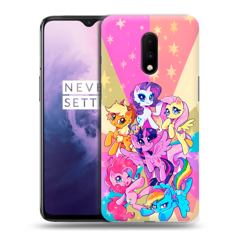 Пластиковый чехол на OnePlus 7 с принтом My little pony Дружба чудо Пластиковый чехол на OnePlus 7 с принтом My little pony Дружба чудо