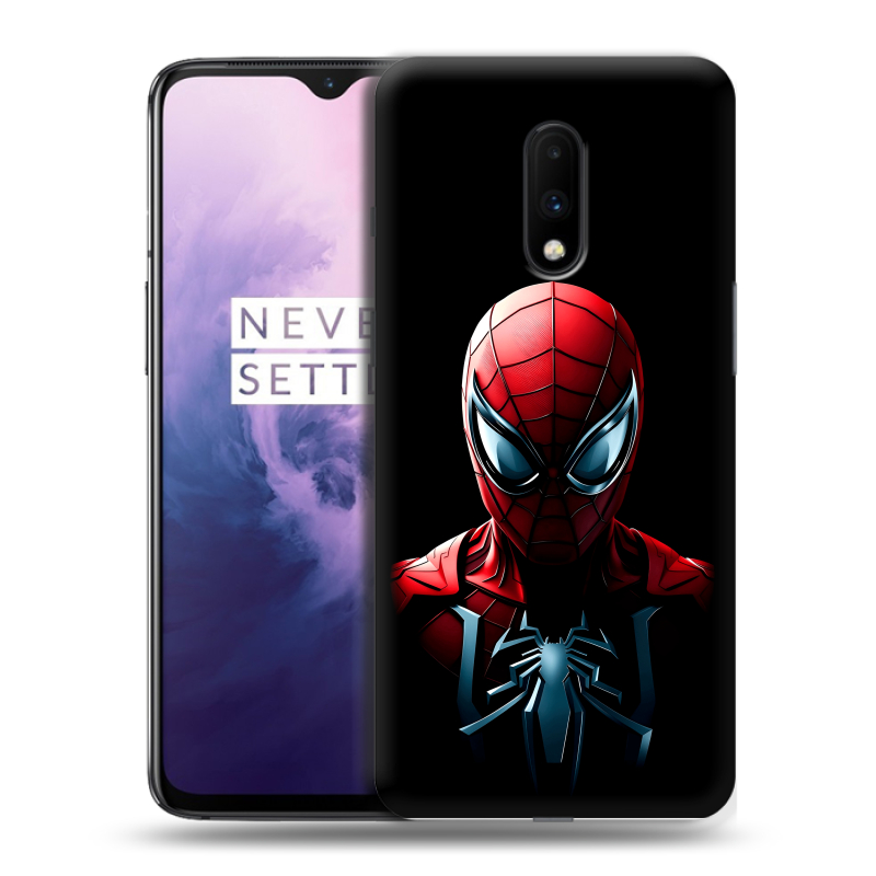 Силиконовый чехол на OnePlus 7 с принтом Spiderman Человек паук Силиконовый чехол на OnePlus 7 с принтом Spiderman Человек паук