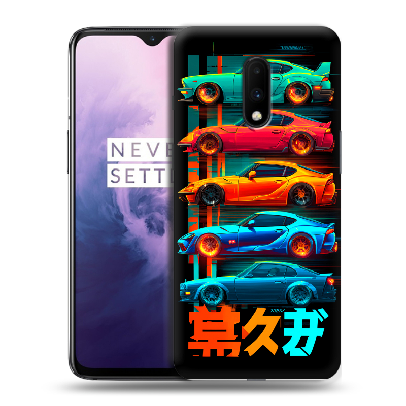Силиконовый чехол на OnePlus 7 с принтом машины тачки Силиконовый чехол на OnePlus 7 с принтом машины тачки