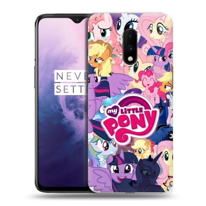 Силиконовый чехол на OnePlus 7 с принтом My little pony Дружба чудо Силиконовый чехол на OnePlus 7 с принтом My little pony Дружба чудо