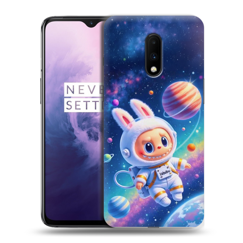 Силиконовый чехол на OnePlus 7 с принтом Labubu Лабубу Силиконовый чехол на OnePlus 7 с принтом Labubu Лабубу