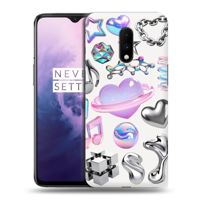 Силиконовый чехол на OnePlus 7 с принтом Y2K Силиконовый чехол на OnePlus 7 с принтом Y2K
