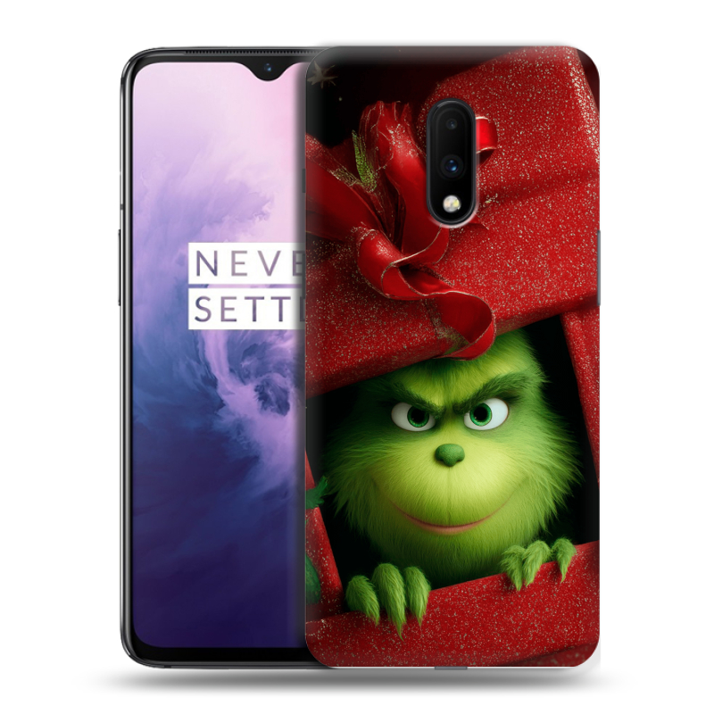 Пластиковый чехол на OnePlus 7 с принтом Новый год Пластиковый чехол на OnePlus 7 с принтом Новый год