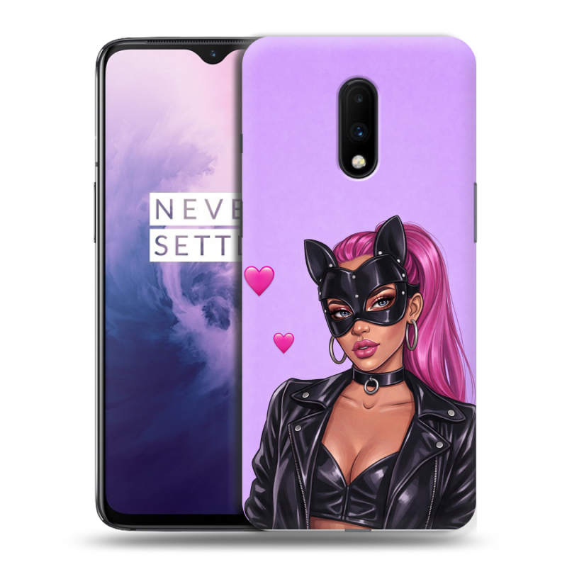 Пластиковый чехол на OnePlus 7 с принтом женский Пластиковый чехол на OnePlus 7 с принтом женский