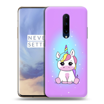 Силиконовый чехол на OnePlus 7 Pro с принтом Единорог