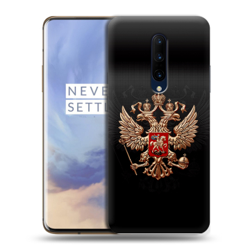 Силиконовый чехол на OnePlus 7 Pro с принтом Герб России