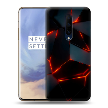 Силиконовый чехол на OnePlus 7 Pro с принтом Яркие абстракции