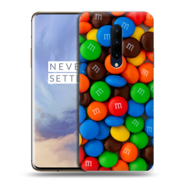 Силиконовый чехол на OnePlus 7 Pro с принтом Конфеты