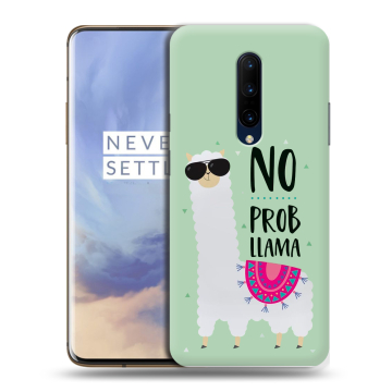 Силиконовый чехол на OnePlus 7 Pro с принтом Лама Силиконовый чехол на OnePlus 7 Pro с принтом Лама