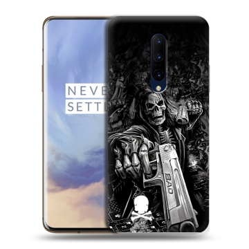 Силиконовый чехол на OnePlus 7 Pro с принтом Скелет