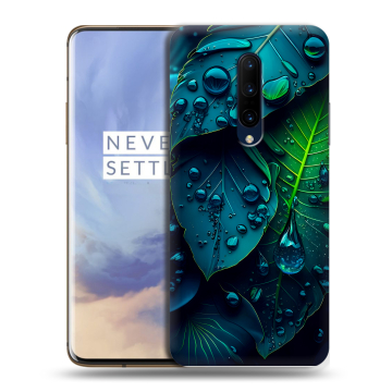 Силиконовый чехол на OnePlus 7 Pro с принтом Листья Силиконовый чехол на OnePlus 7 Pro с принтом Листья