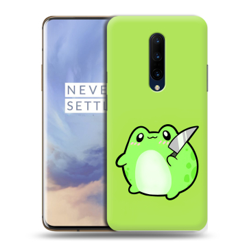 Силиконовый чехол на OnePlus 7 Pro с принтом Лягушенок Силиконовый чехол на OnePlus 7 Pro с принтом Лягушенок