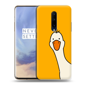 Силиконовый чехол на OnePlus 7 Pro с принтом Утка Силиконовый чехол на OnePlus 7 Pro с принтом Утка