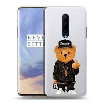 Силиконовый чехол на OnePlus 7 Pro с принтом Мишка Силиконовый чехол на OnePlus 7 Pro с принтом Мишка