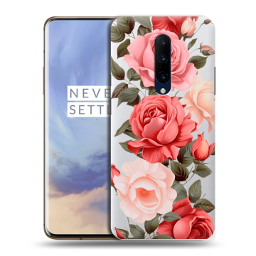 Силиконовый чехол на OnePlus 7 Pro с принтом Розы Силиконовый чехол на OnePlus 7 Pro с принтом Розы